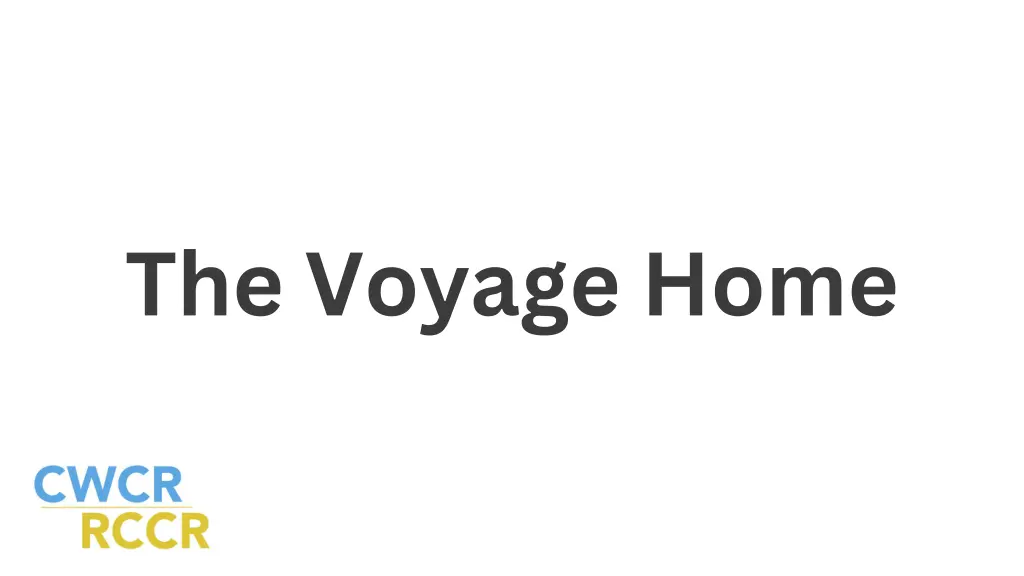 the voyage home