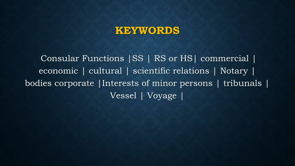keywords