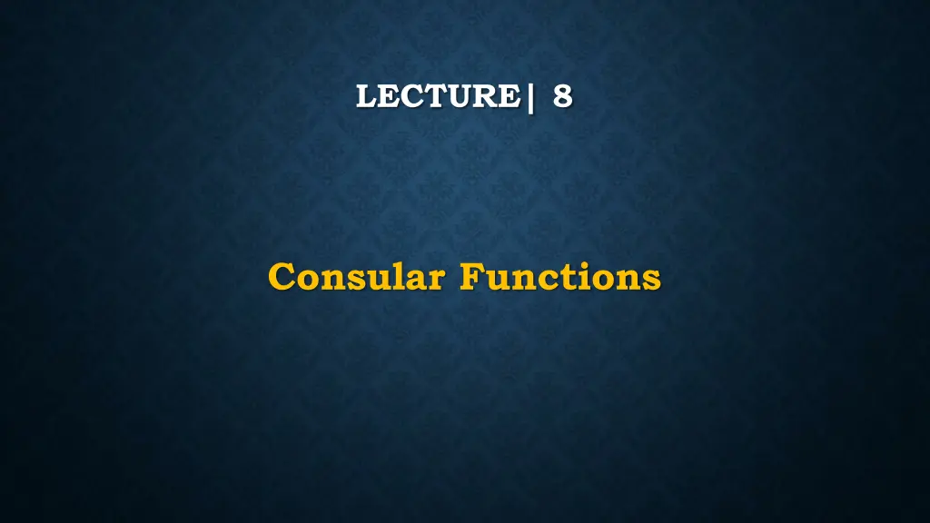 lecture 8