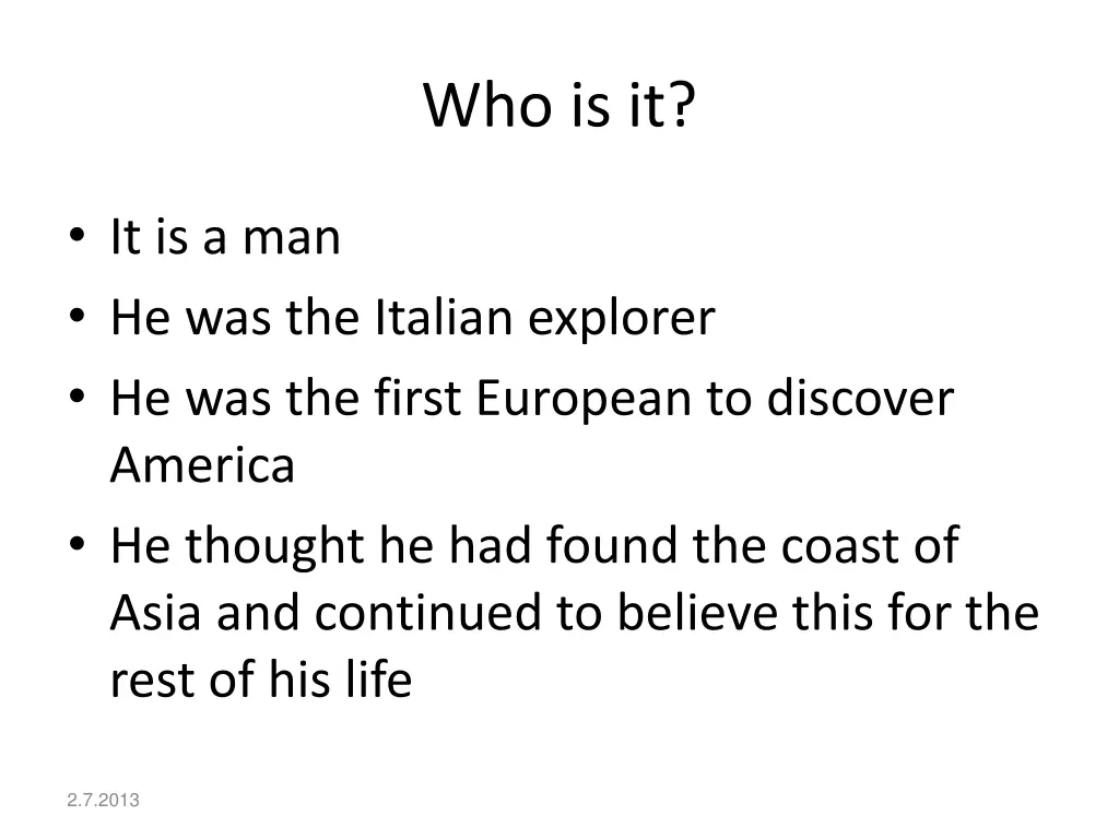 who is it