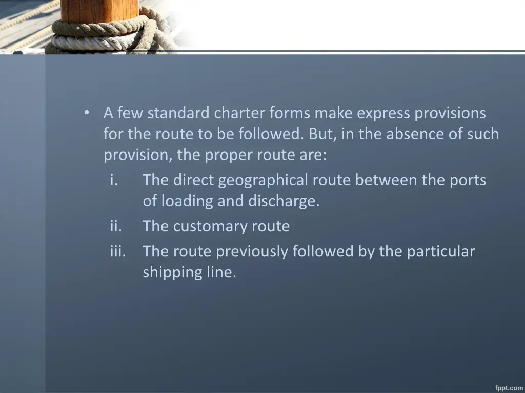 a few standard charter forms make express