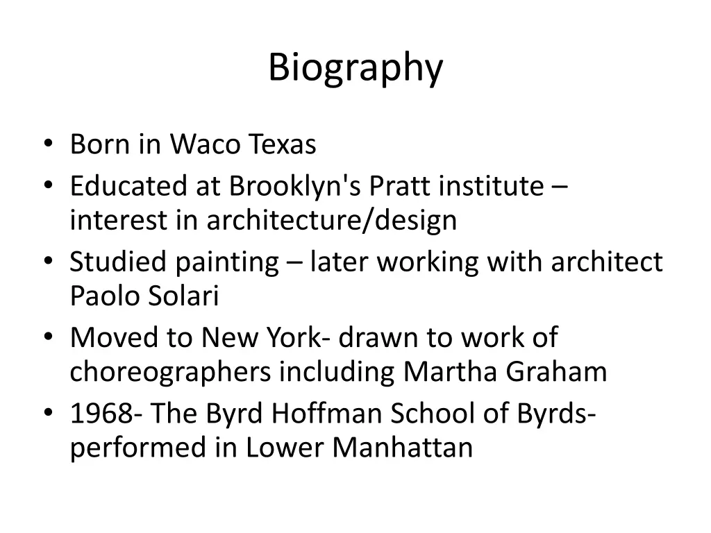biography