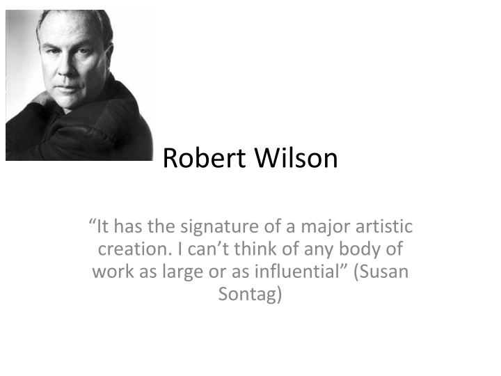 robert wilson