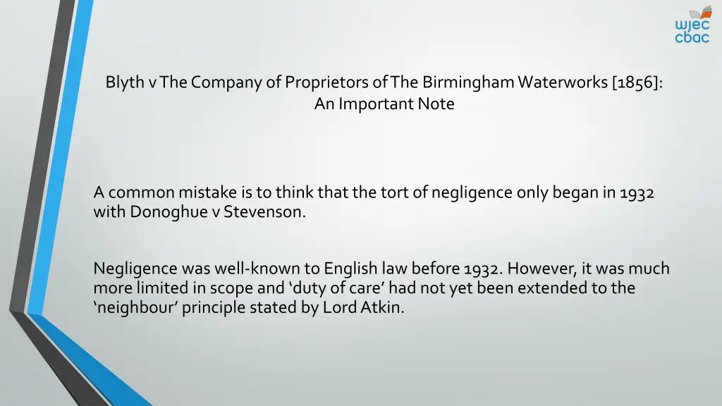 blyth v the company of proprietors 2