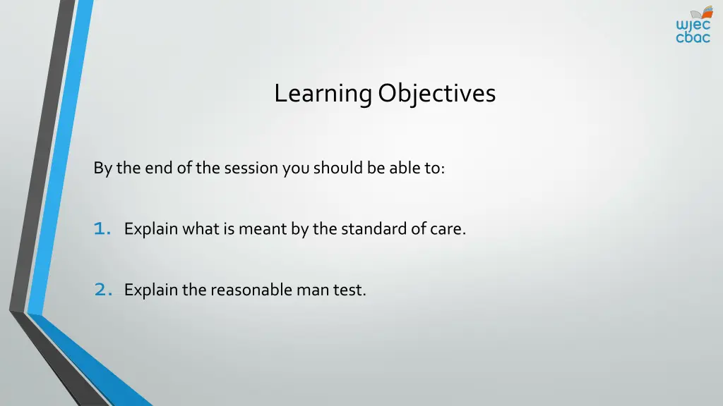 learning objectives