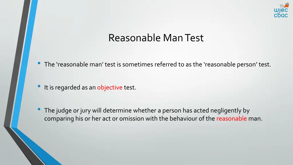 reasonable man test