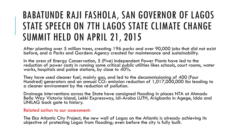 babatunde raji fashola san governor of lagos