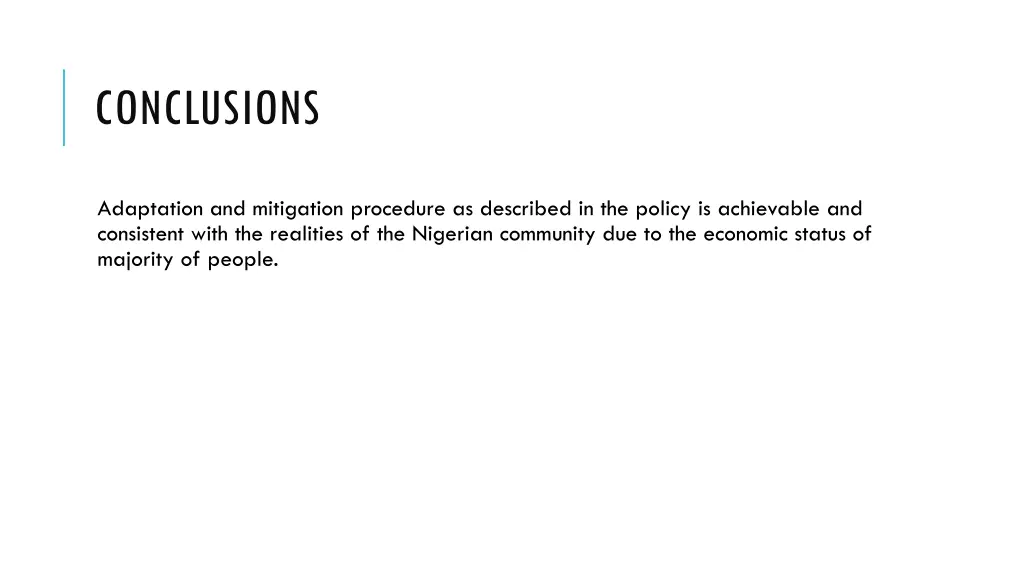 conclusions