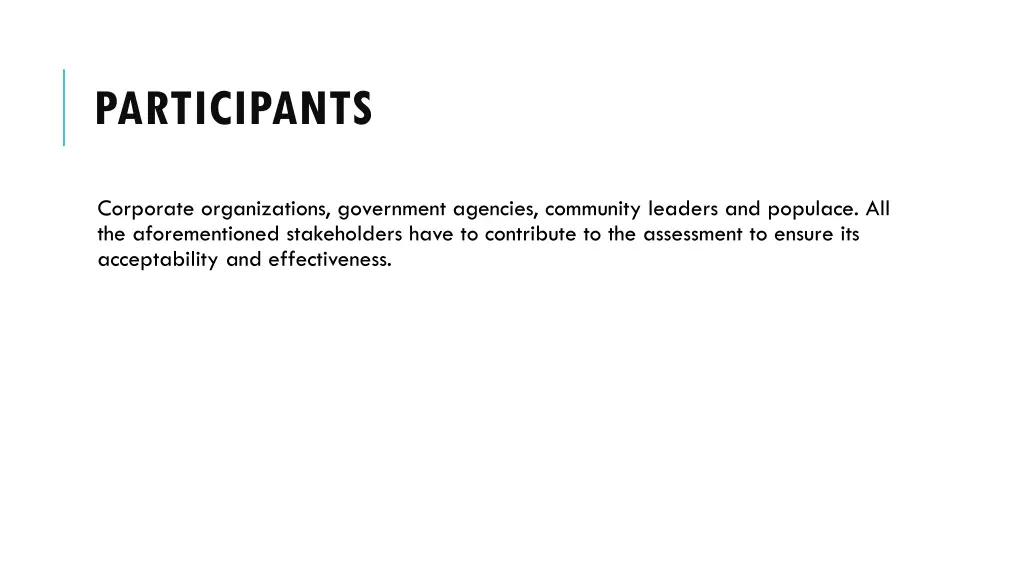 participants
