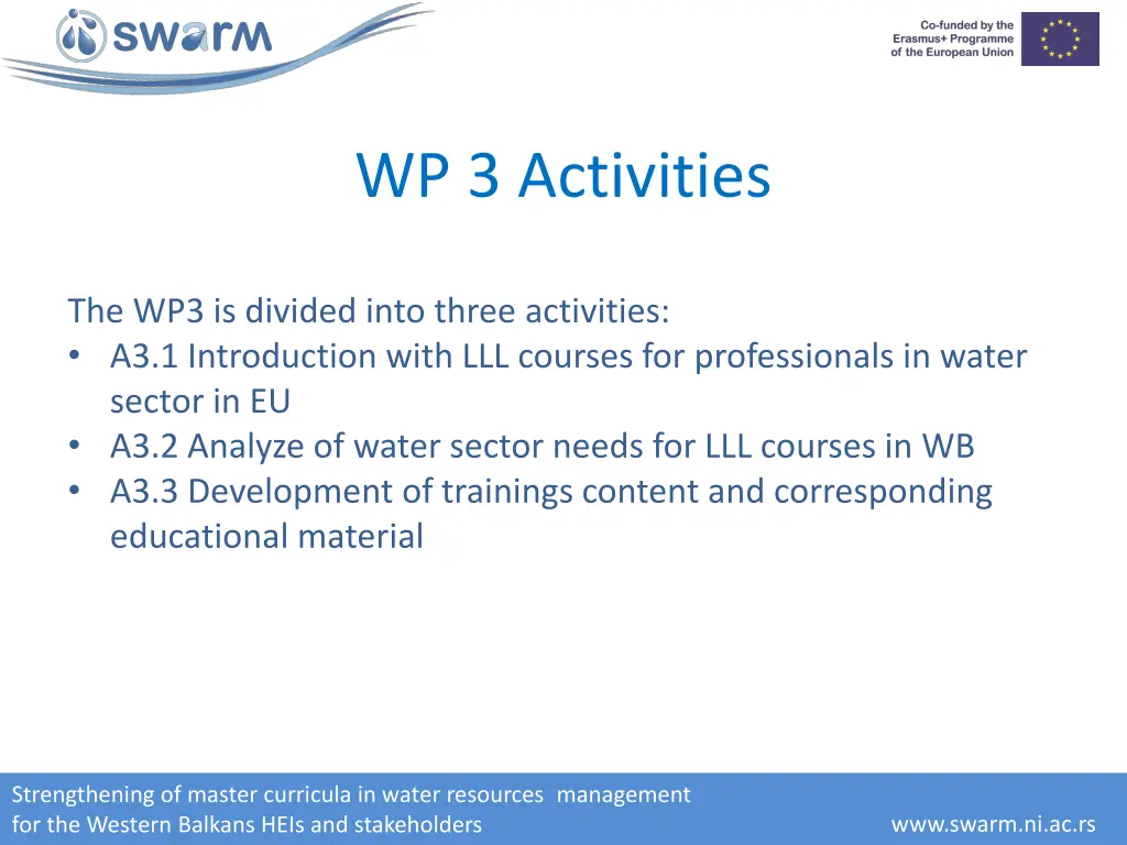 wp 3 activities