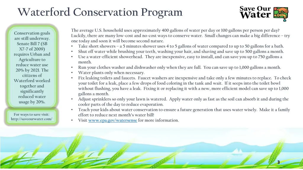 waterford conservation program