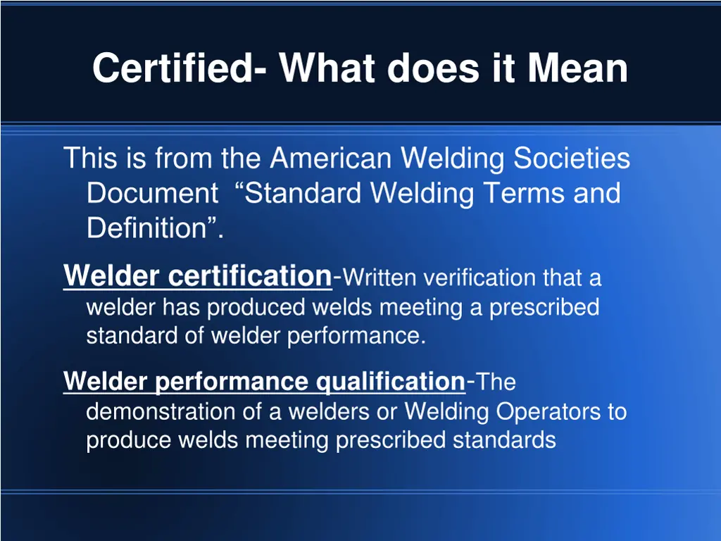 certified what does it mean