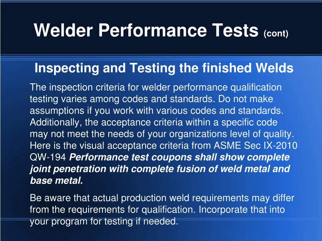 welder performance tests cont 6