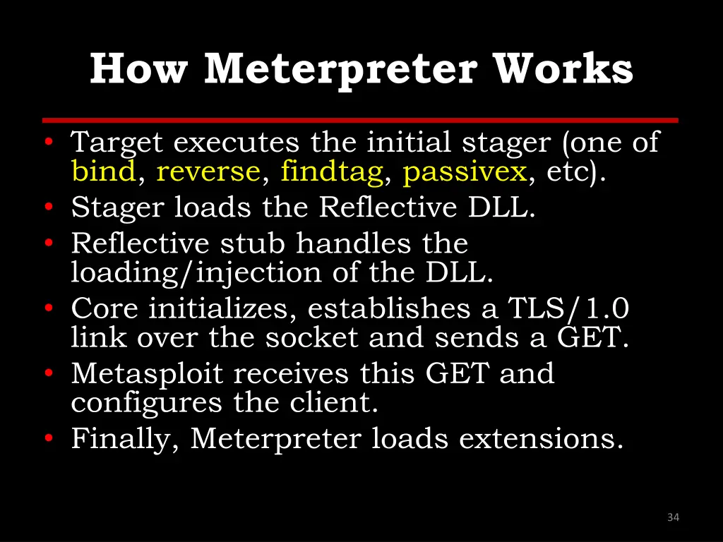 how meterpreter works