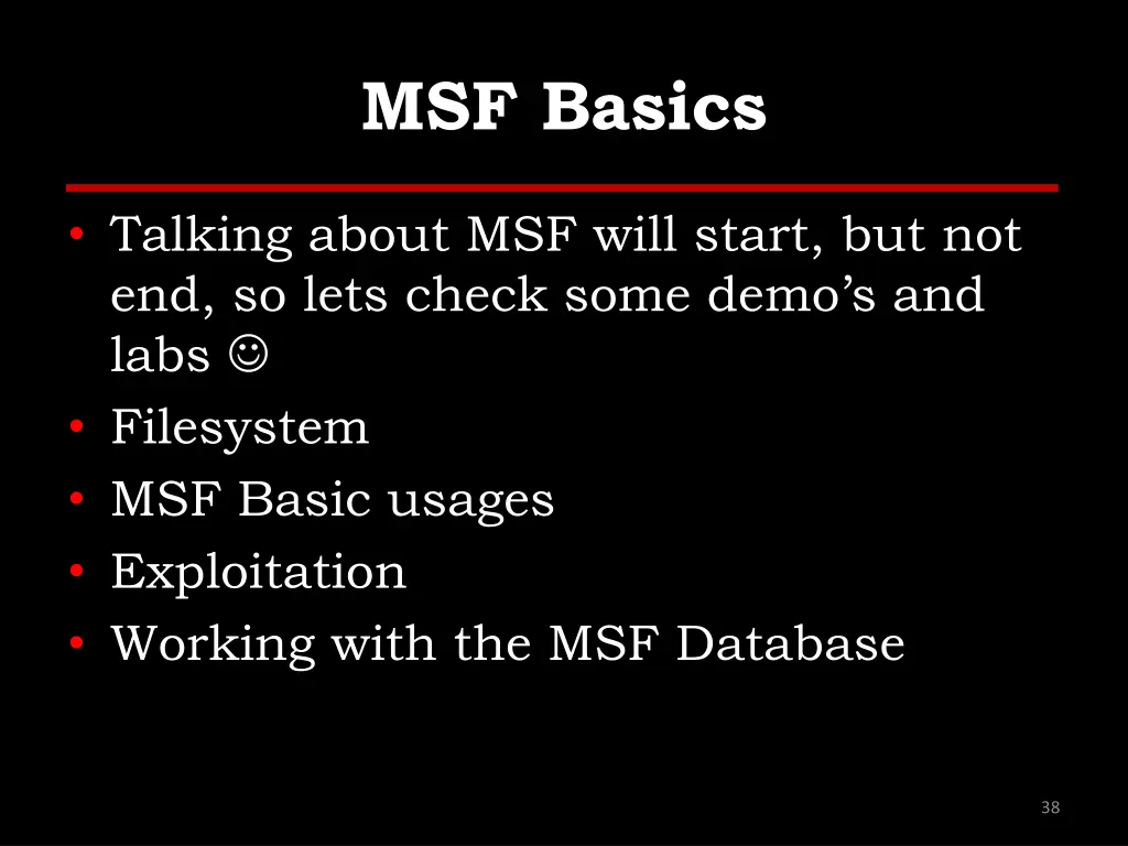 msf basics