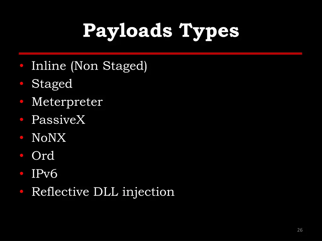 payloads types
