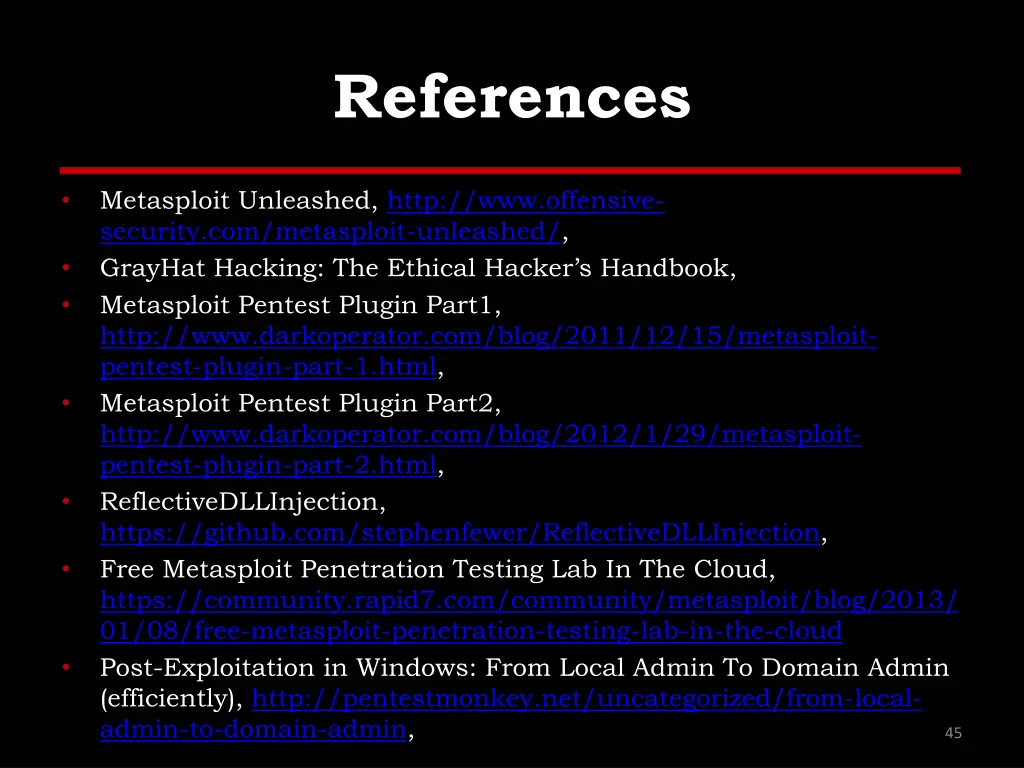 references