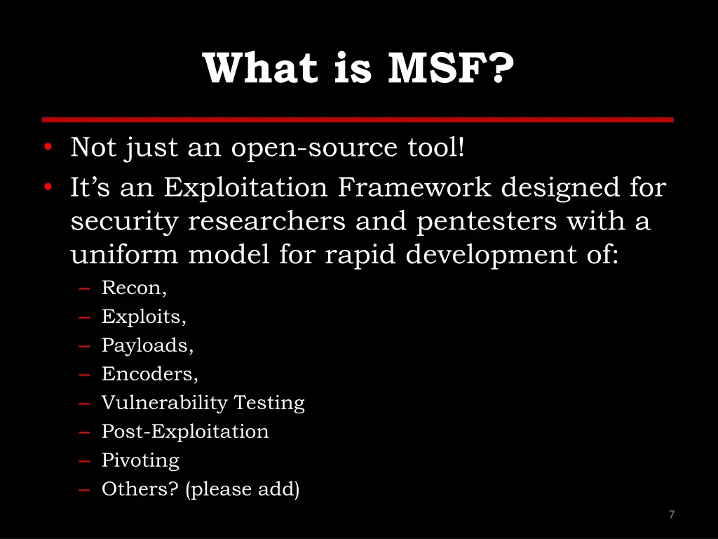 what is msf