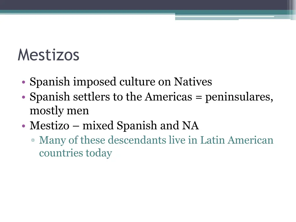 mestizos