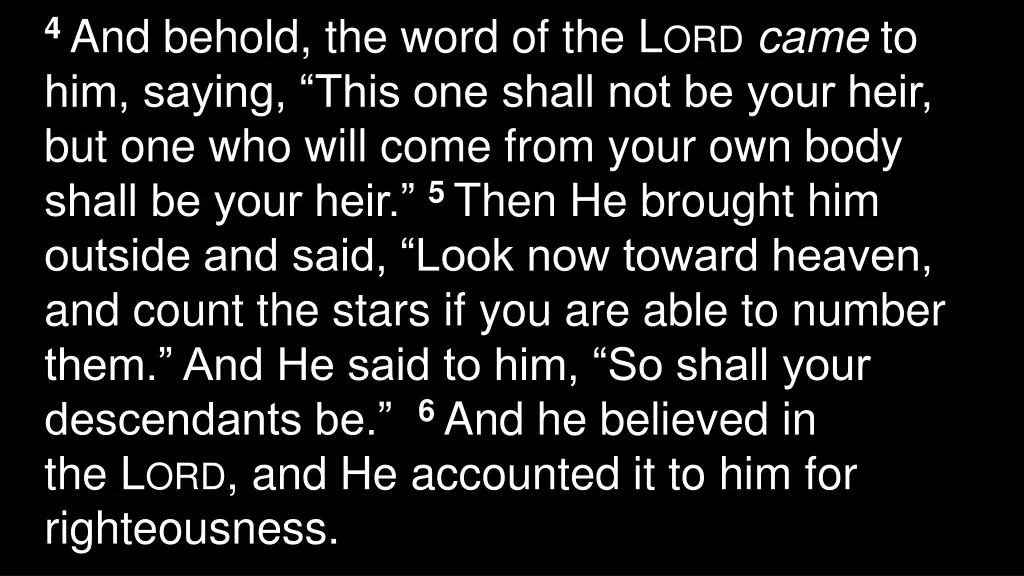 4 and behold the word of the l ord came
