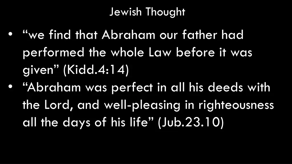 jewish thought