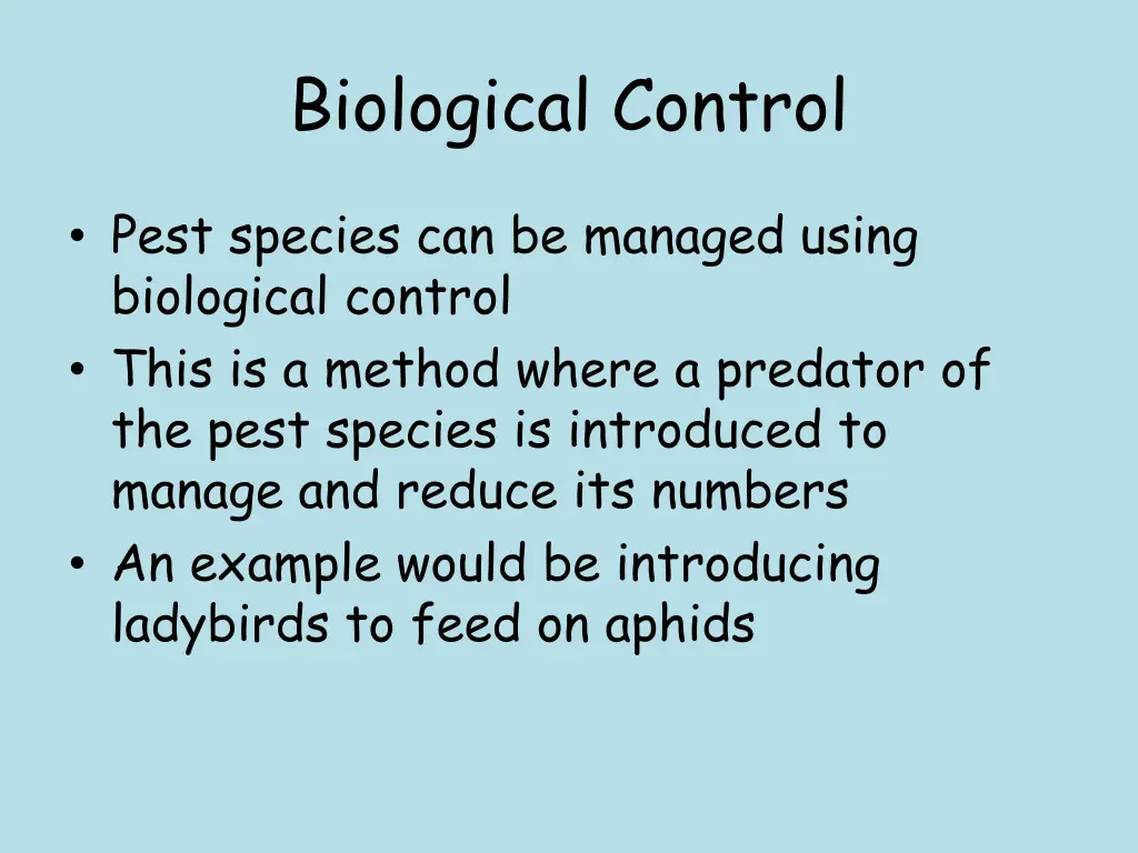 biological control