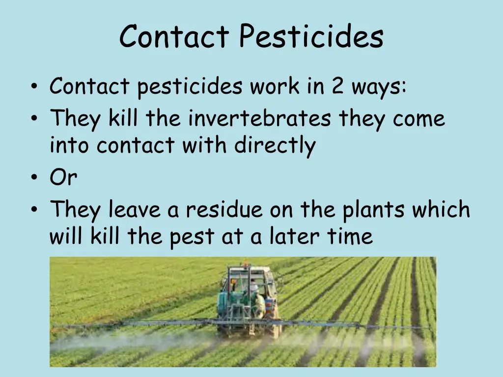 contact pesticides
