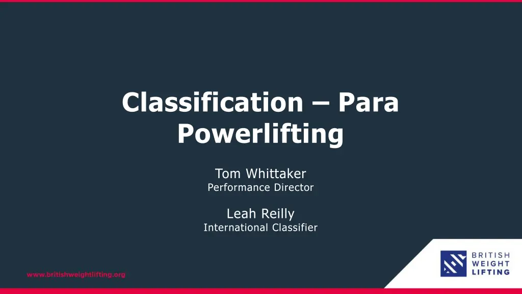 classification para powerlifting