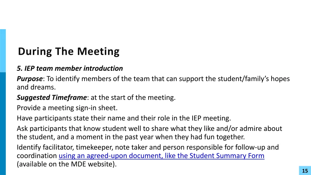 during the meeting