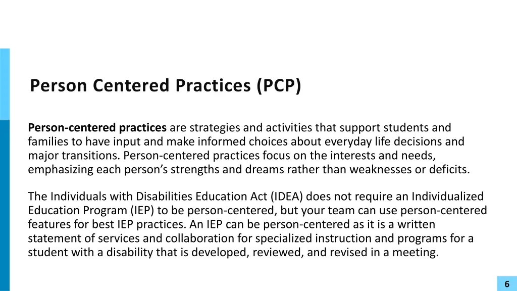 person centered practices pcp