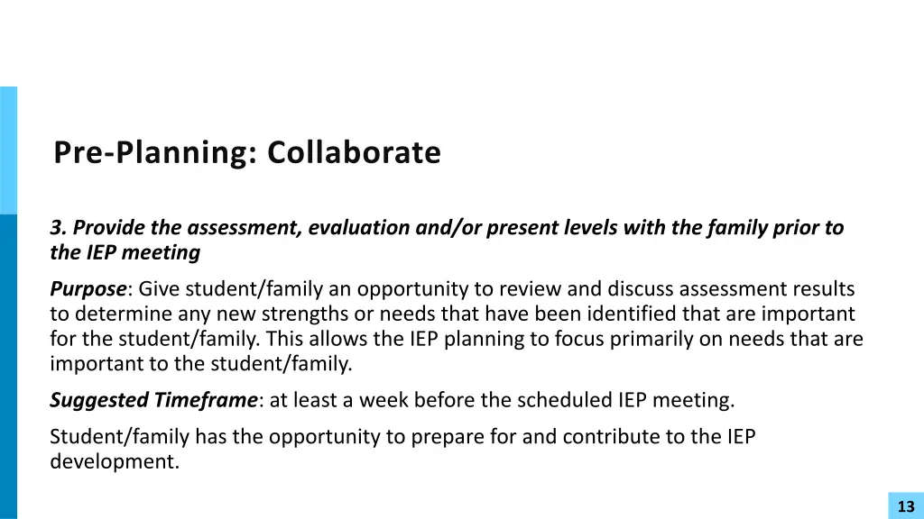 pre planning collaborate