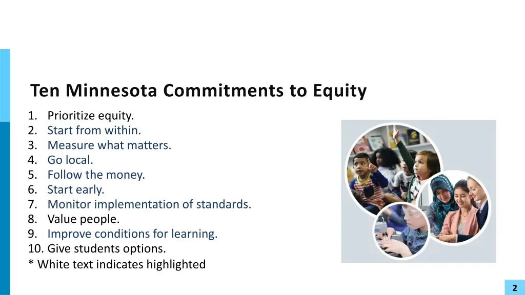 ten minnesota commitments to equity