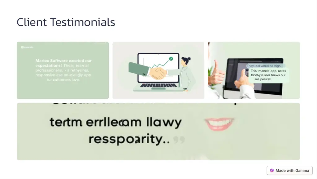 client testimonials