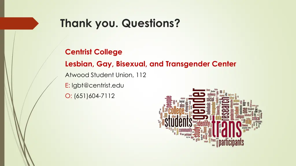 thank you questions