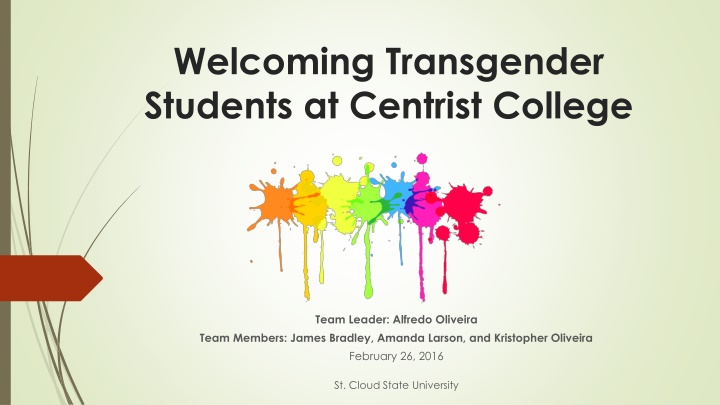 welcoming transgender students at centrist college