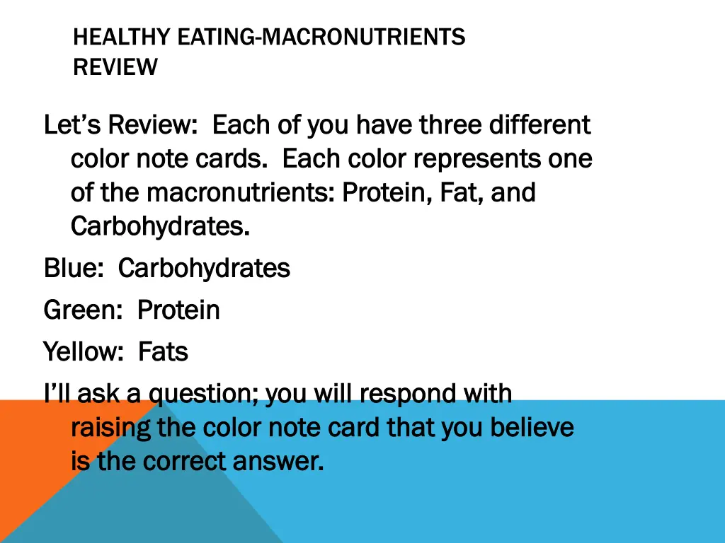 healthy eating macronutrients review