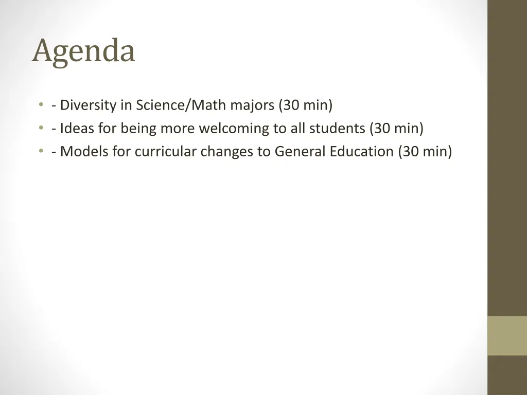 agenda