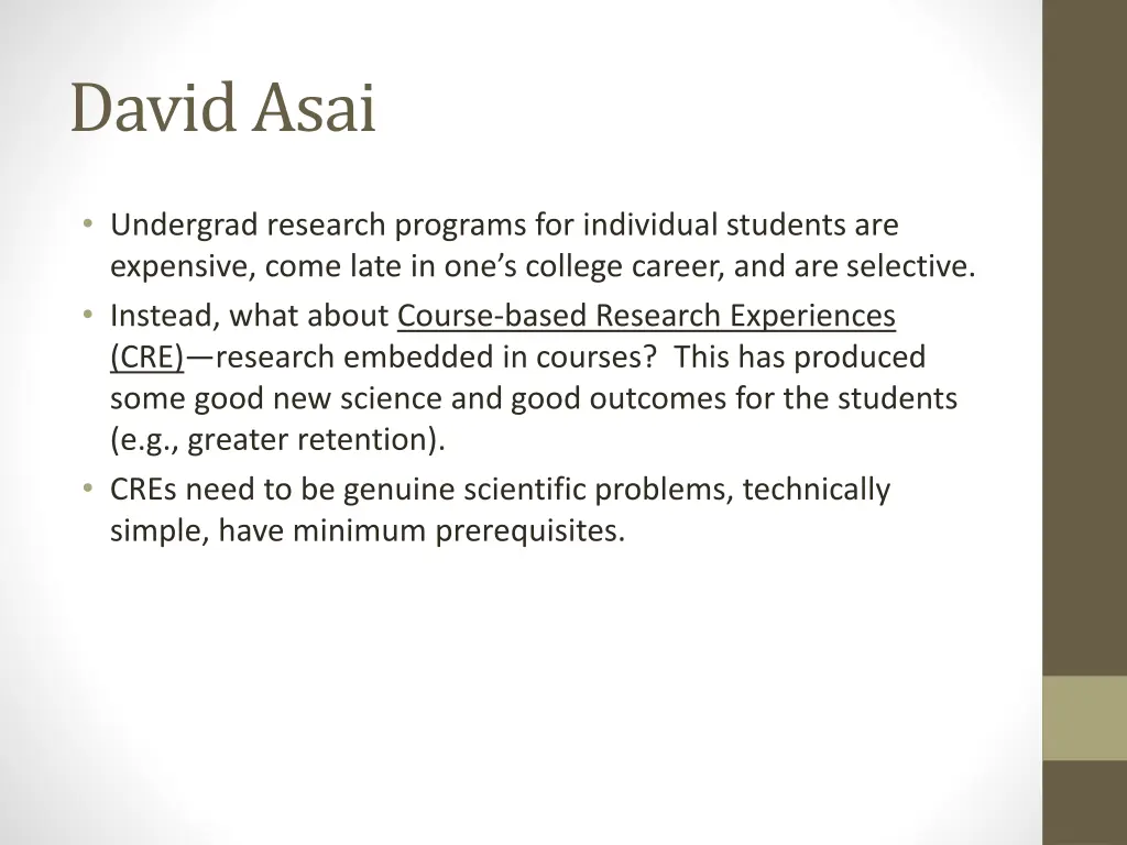 david asai 2