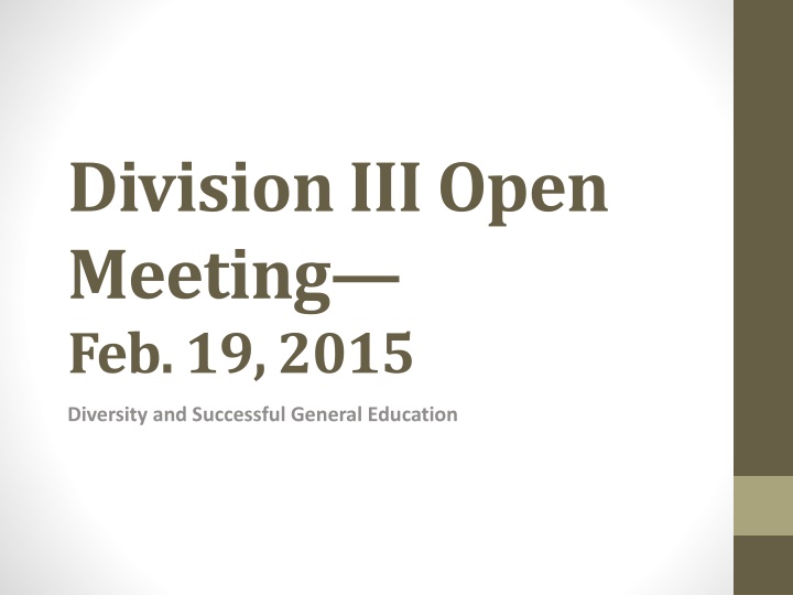 division iii open meeting feb 19 2015