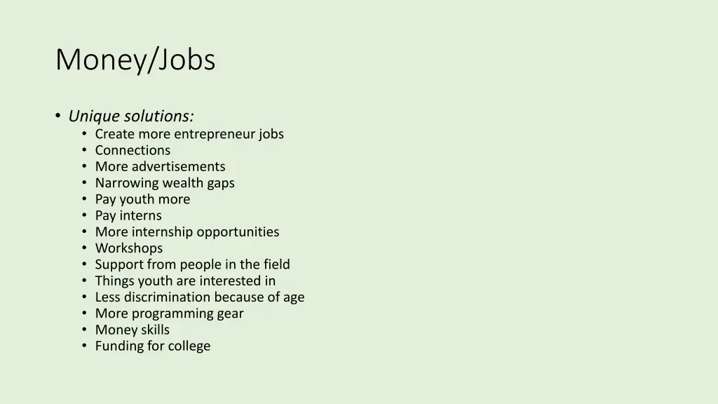 money jobs