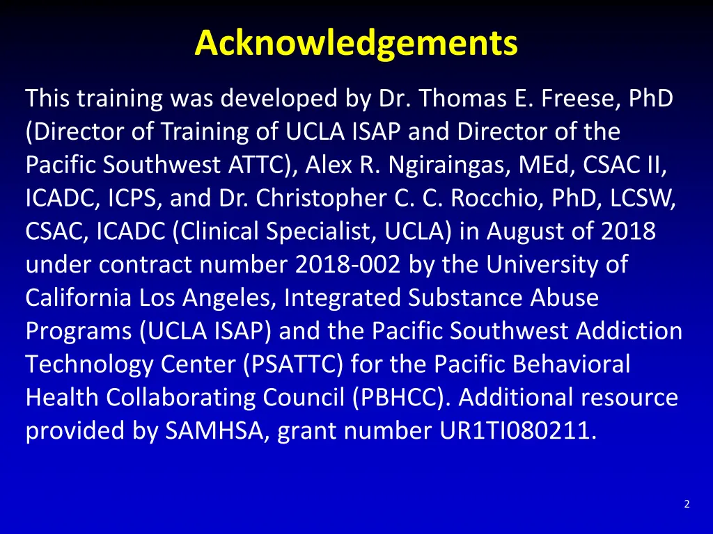 acknowledgements
