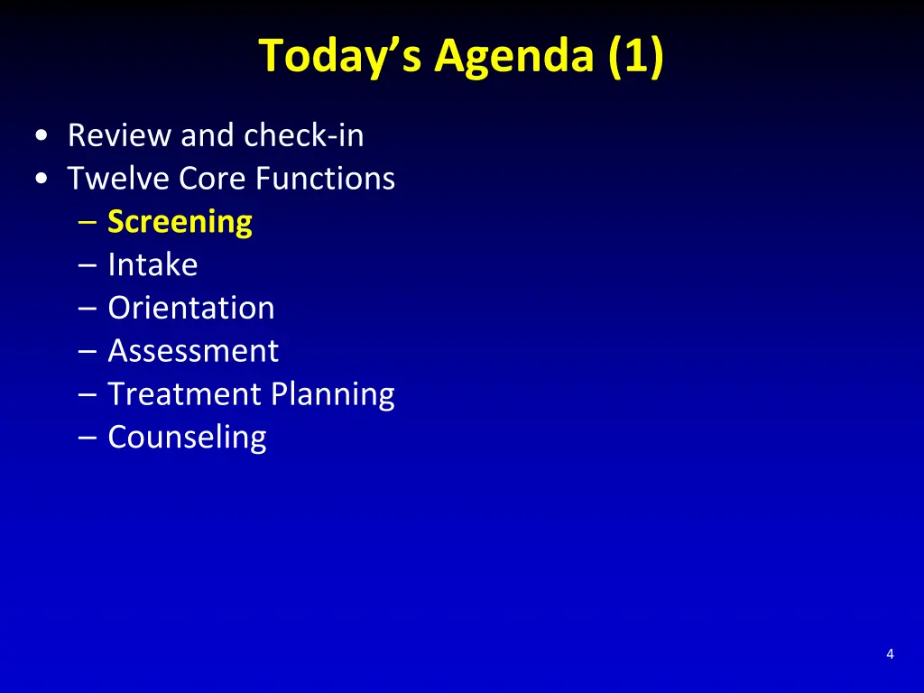 today s agenda 1