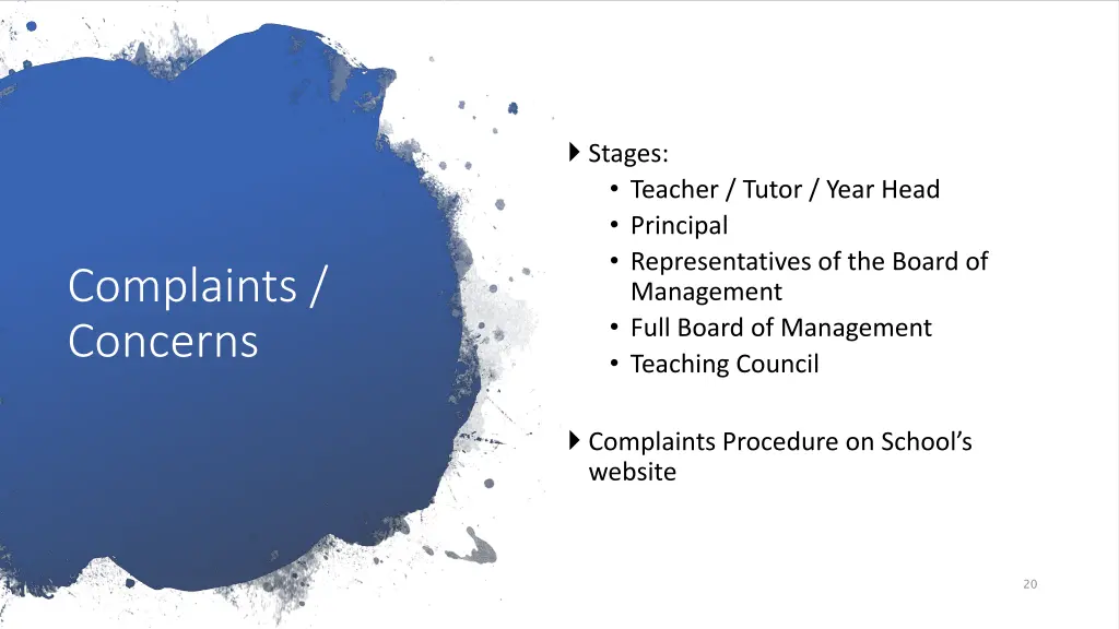 stages teacher tutor year head principal