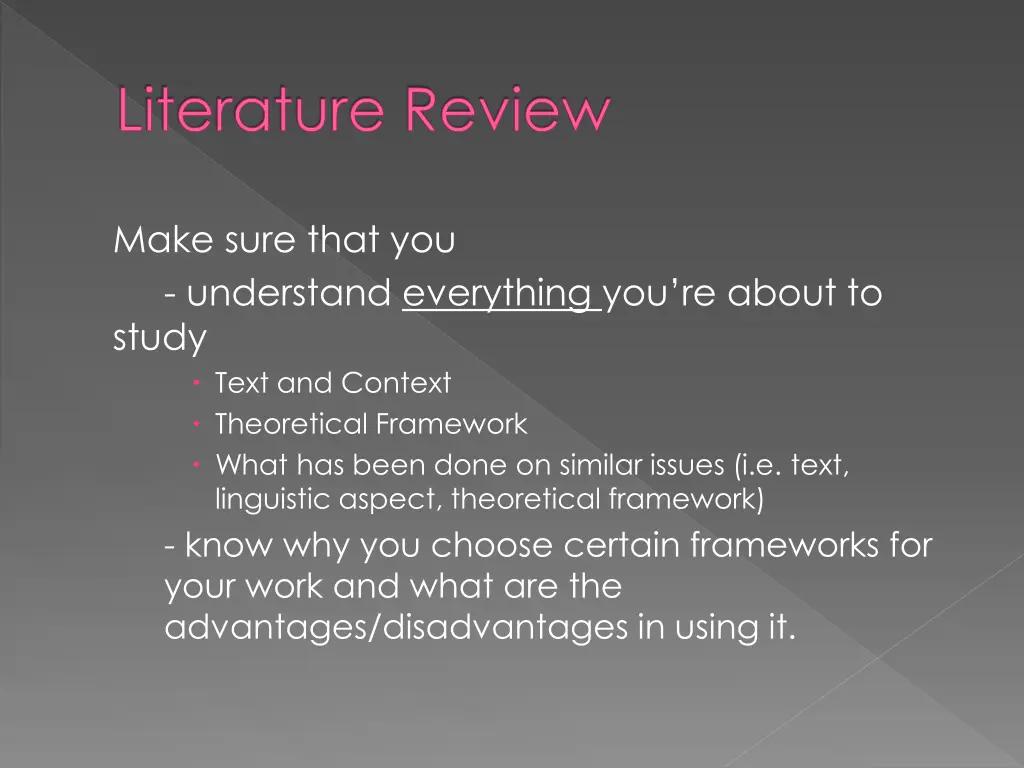 literature review