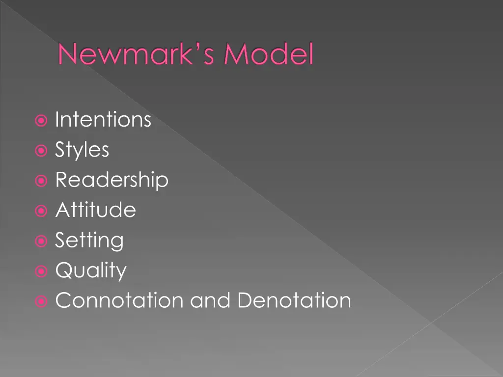 newmark s model