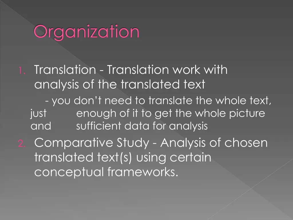 organization