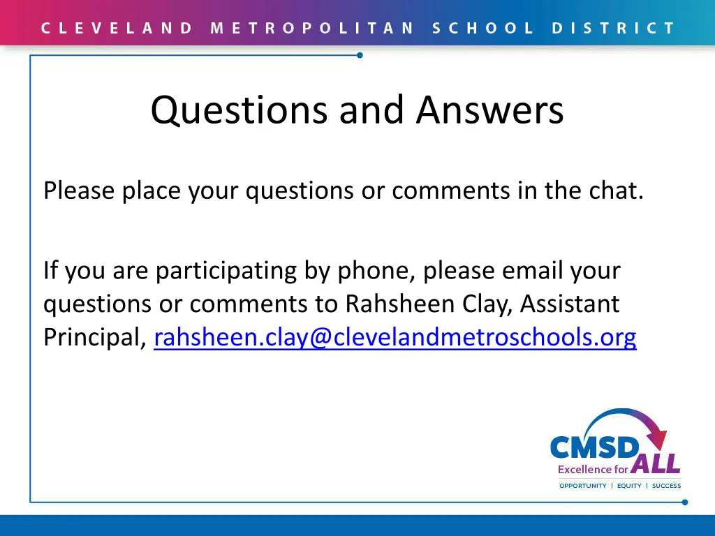 questions and answers