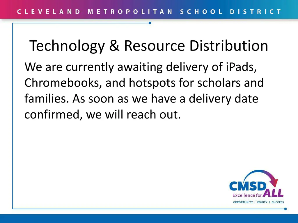 technology resource distribution we are currently