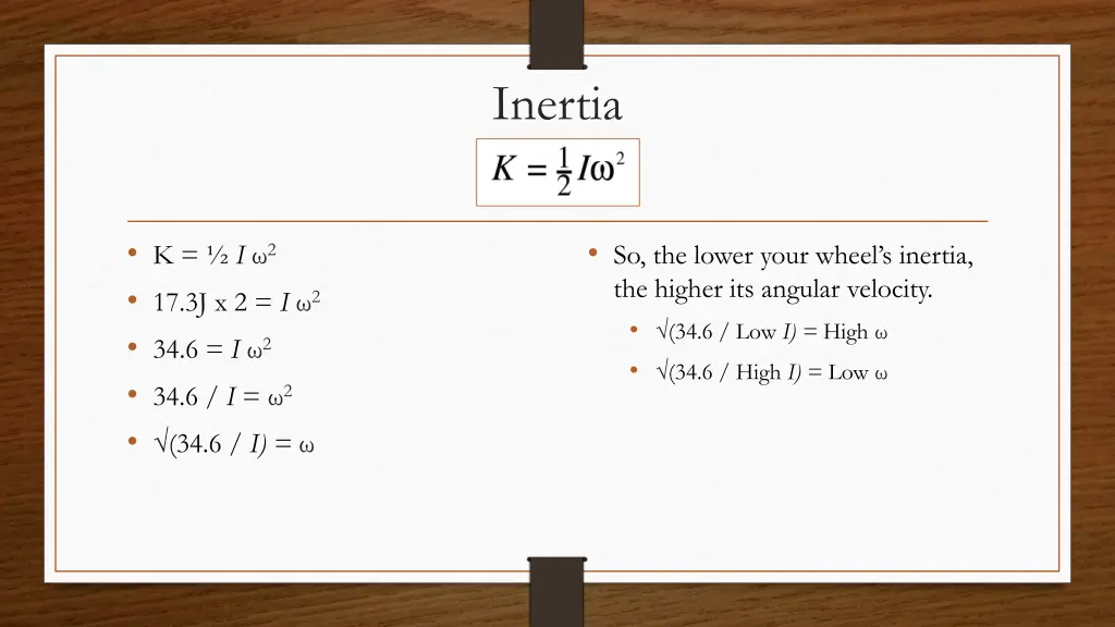 inertia