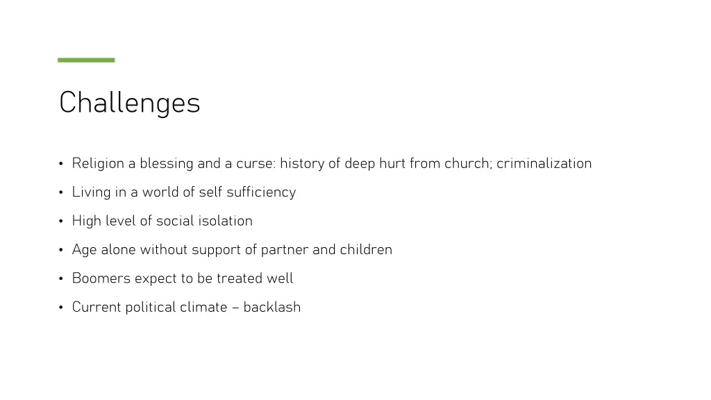 challenges